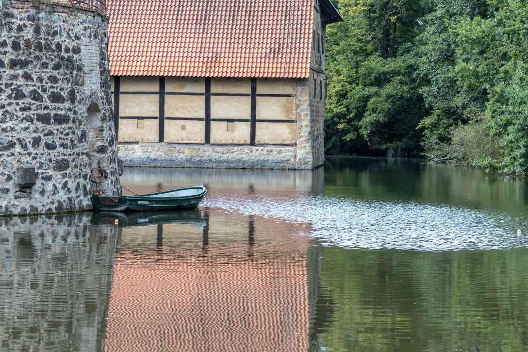 Boot bei Burg Vischering