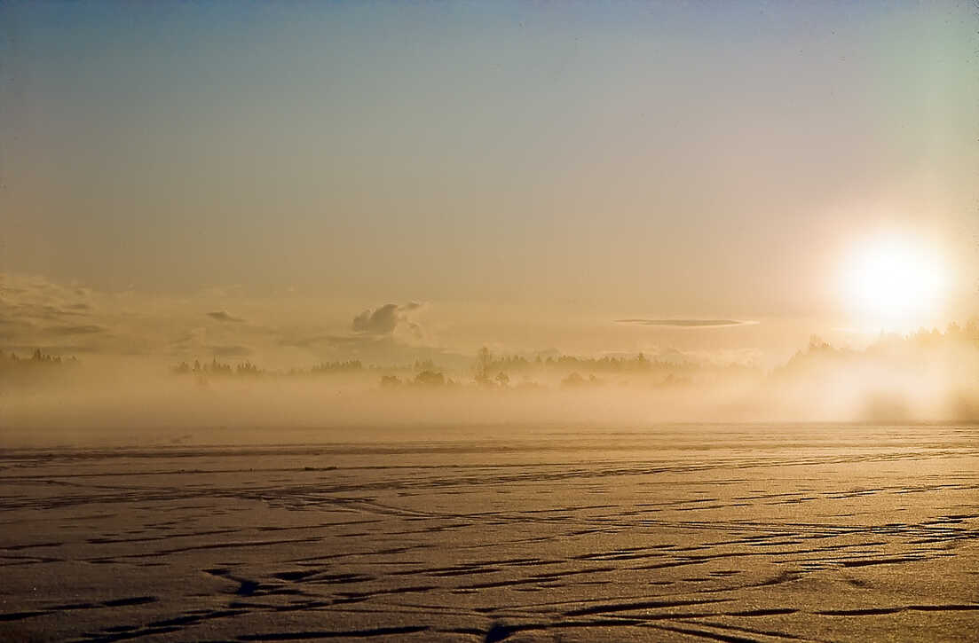 Abendstimmung auf dem Kirchsee (analog)