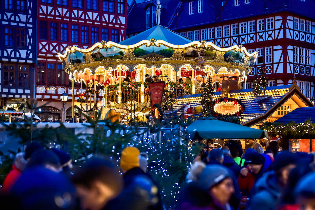 Karussell auf dem Weihnachtsmarkt