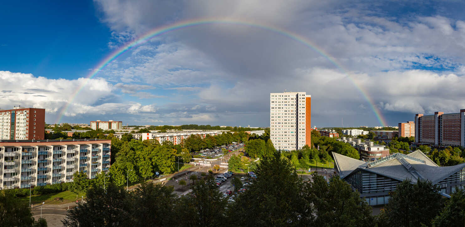 Regenbogen über Lütten Klein